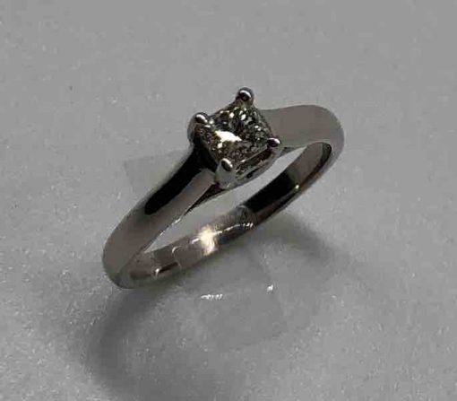 White Gold Solitaire Ring