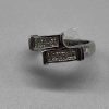 Two Overlapping Rectangles Diamond Ring