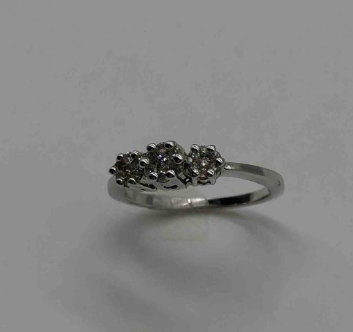 3 diamond flowers ring - Image 4
