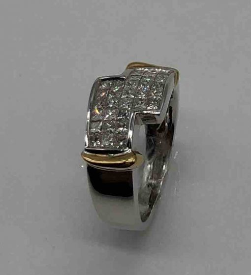 2 tone diamond band - Image 3