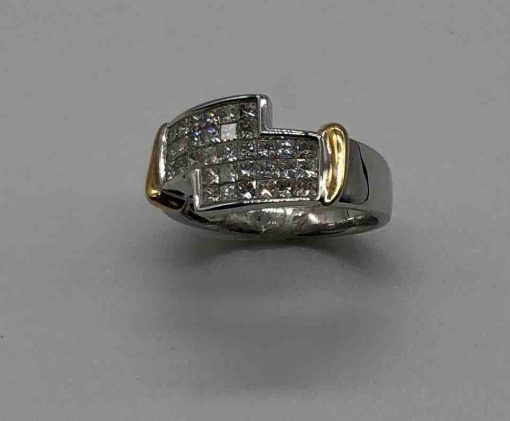 2 tone diamond band