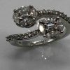 2 overlapping circles ring - Image 2