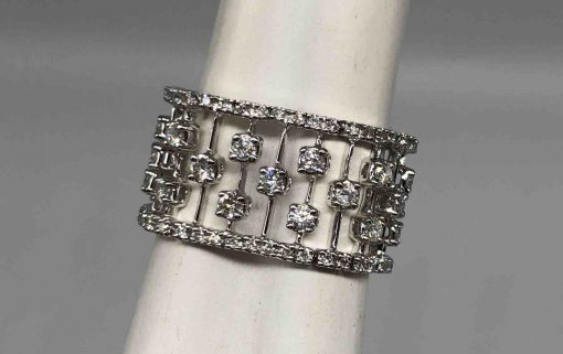 White flexible Diamond Band