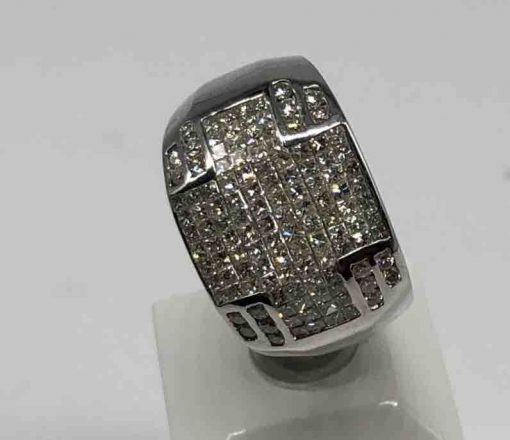 White Gold Ring With Diamonds