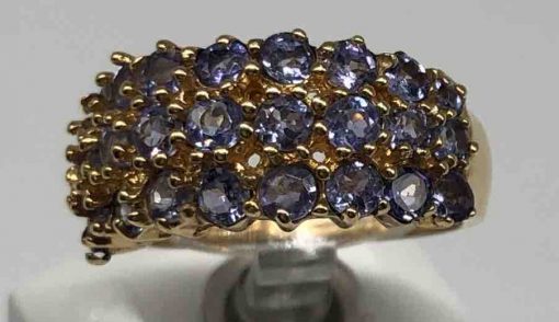 3 Rows Of Tanzanite Ring - Image 2