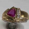 Pink Sapphire With Princess Cut Diamonds - Image 2