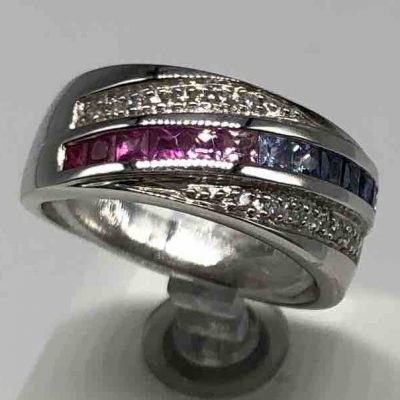 Multi-Colored Sapphire Rings