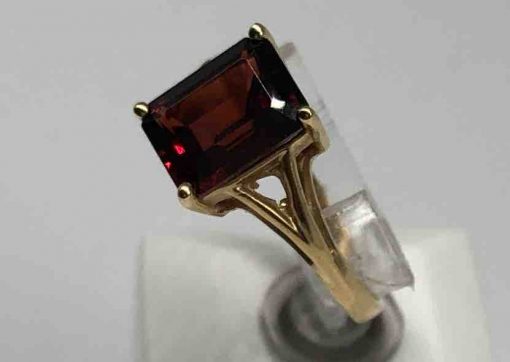 Garnet Rectangular Ring