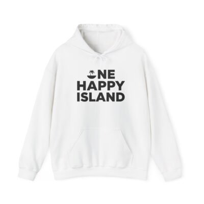 Island Vibes Hoodie — "One Happy Island" Tropical Palm Sweatshirt